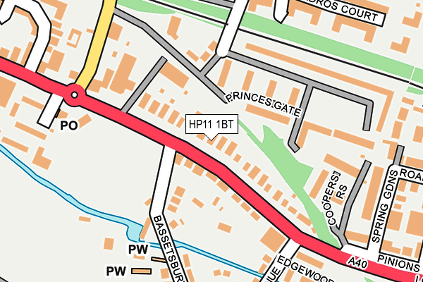 HP11 1BT map - OS OpenMap – Local (Ordnance Survey)