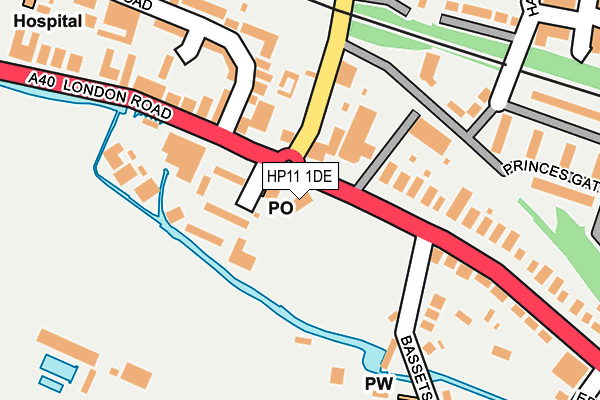 HP11 1DE map - OS OpenMap – Local (Ordnance Survey)