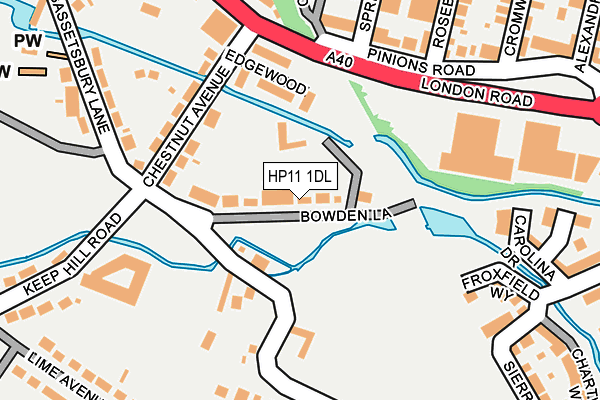 HP11 1DL map - OS OpenMap – Local (Ordnance Survey)