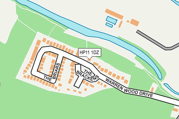 HP11 1DZ map - OS OpenMap – Local (Ordnance Survey)