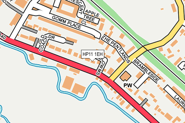 HP11 1EH map - OS OpenMap – Local (Ordnance Survey)