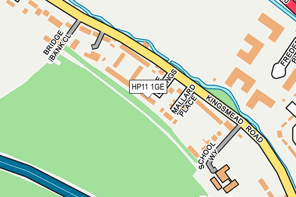 HP11 1GE map - OS OpenMap – Local (Ordnance Survey)