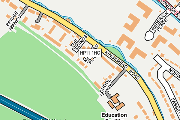 HP11 1HG map - OS OpenMap – Local (Ordnance Survey)