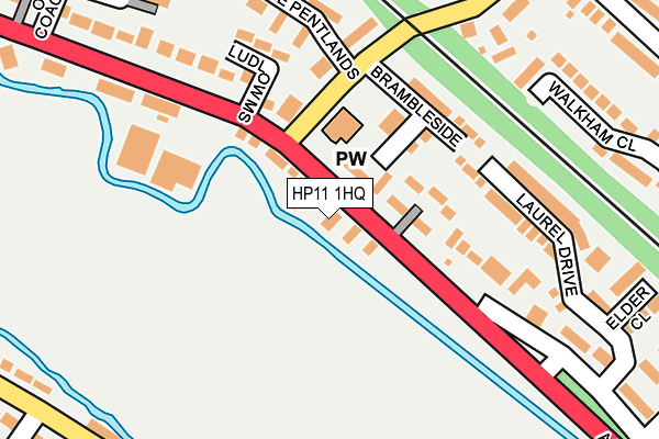 HP11 1HQ map - OS OpenMap – Local (Ordnance Survey)