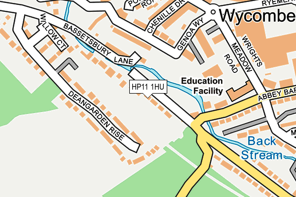 HP11 1HU map - OS OpenMap – Local (Ordnance Survey)