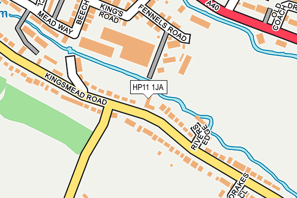 HP11 1JA map - OS OpenMap – Local (Ordnance Survey)