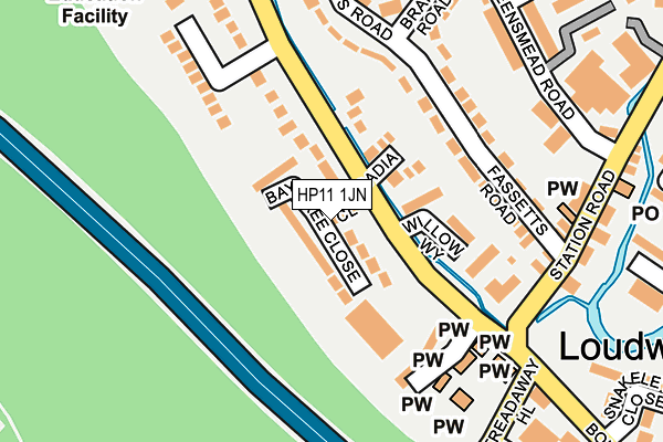 HP11 1JN map - OS OpenMap – Local (Ordnance Survey)