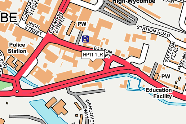 HP11 1LR map - OS OpenMap – Local (Ordnance Survey)