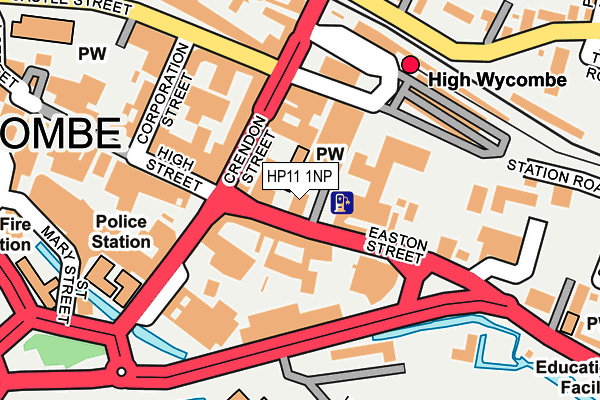 HP11 1NP map - OS OpenMap – Local (Ordnance Survey)