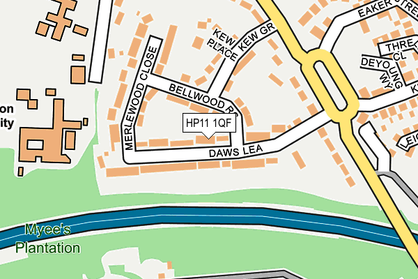 HP11 1QF map - OS OpenMap – Local (Ordnance Survey)