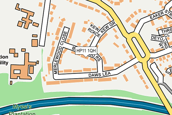 HP11 1QH map - OS OpenMap – Local (Ordnance Survey)