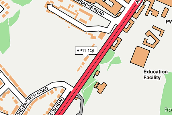HP11 1QL map - OS OpenMap – Local (Ordnance Survey)