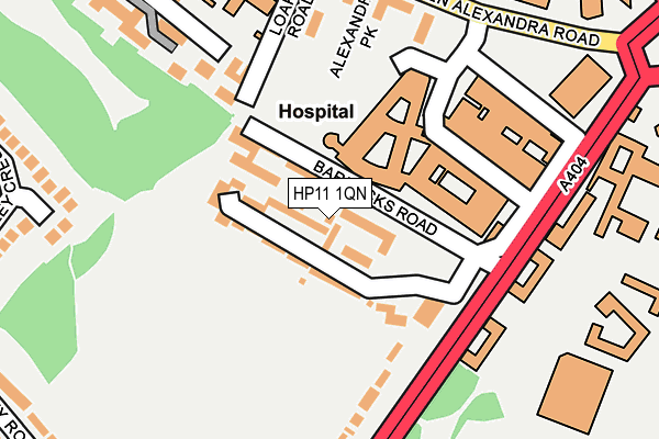 HP11 1QN map - OS OpenMap – Local (Ordnance Survey)