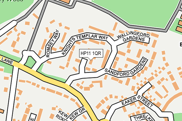 HP11 1QR map - OS OpenMap – Local (Ordnance Survey)