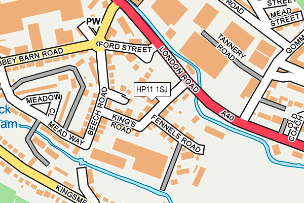 HP11 1SJ map - OS OpenMap – Local (Ordnance Survey)