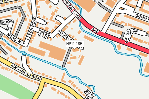 HP11 1SR map - OS OpenMap – Local (Ordnance Survey)