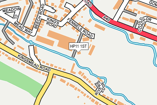 HP11 1ST map - OS OpenMap – Local (Ordnance Survey)