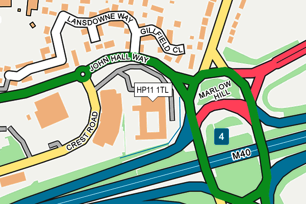 HP11 1TL map - OS OpenMap – Local (Ordnance Survey)