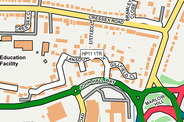 HP11 1TR map - OS OpenMap – Local (Ordnance Survey)