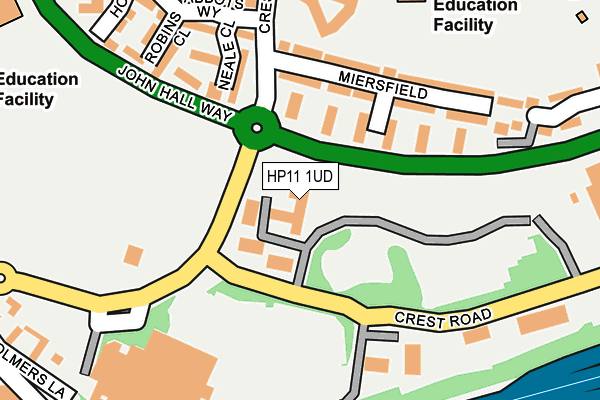 HP11 1UD map - OS OpenMap – Local (Ordnance Survey)