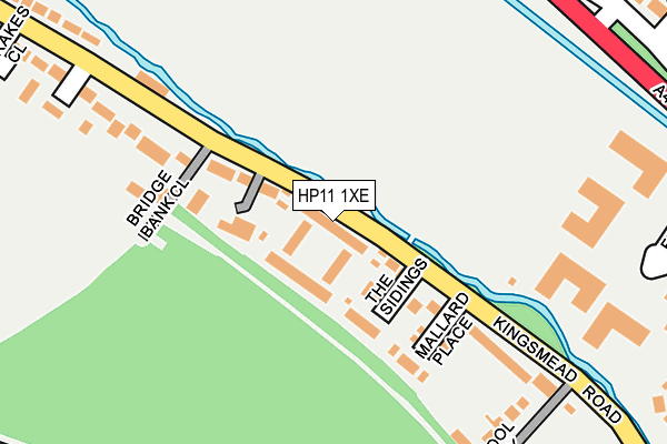 HP11 1XE map - OS OpenMap – Local (Ordnance Survey)