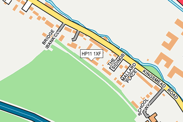 HP11 1XF map - OS OpenMap – Local (Ordnance Survey)