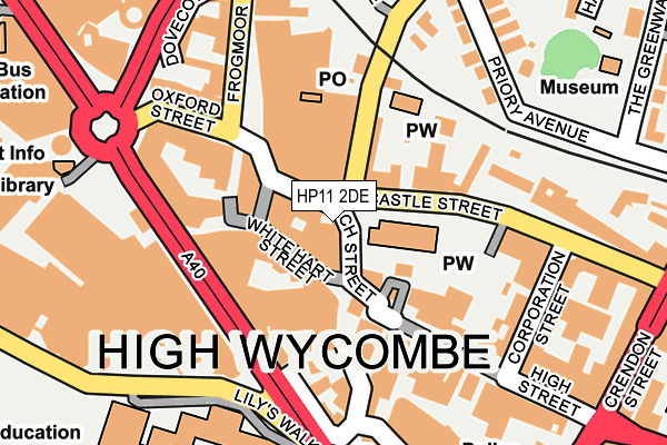 HP11 2DE map - OS OpenMap – Local (Ordnance Survey)