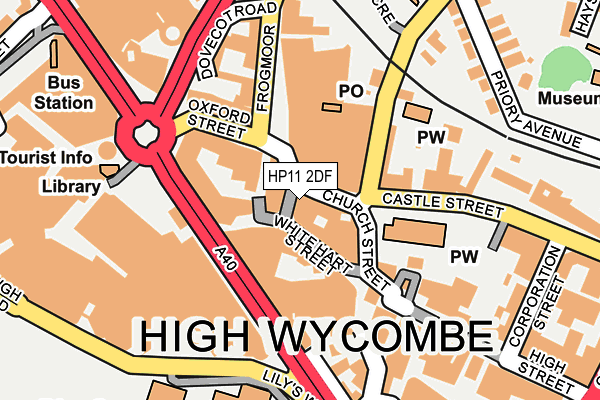 HP11 2DF map - OS OpenMap – Local (Ordnance Survey)