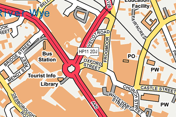 HP11 2DJ map - OS OpenMap – Local (Ordnance Survey)