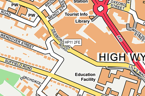 HP11 2FE map - OS OpenMap – Local (Ordnance Survey)