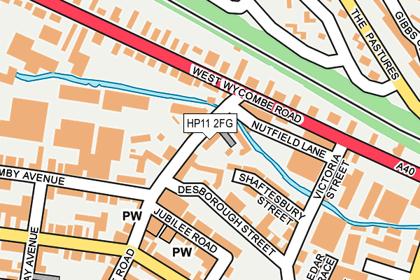 HP11 2FG map - OS OpenMap – Local (Ordnance Survey)