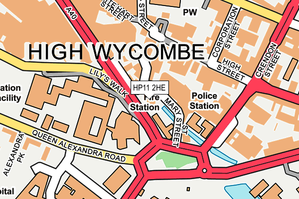 HP11 2HE map - OS OpenMap – Local (Ordnance Survey)