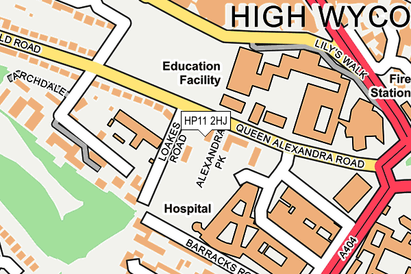 HP11 2HJ map - OS OpenMap – Local (Ordnance Survey)