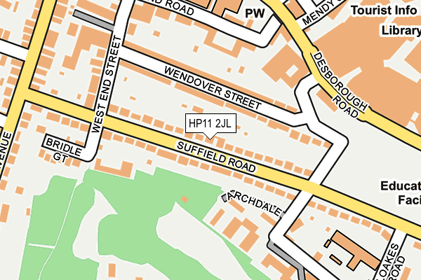 HP11 2JL map - OS OpenMap – Local (Ordnance Survey)
