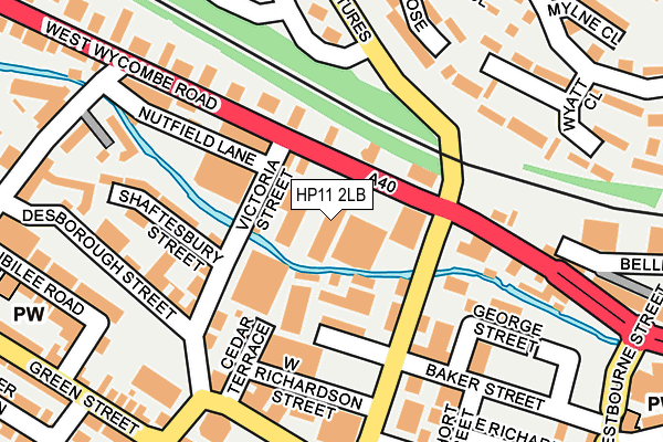 HP11 2LB map - OS OpenMap – Local (Ordnance Survey)