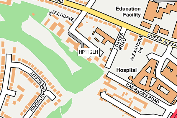 HP11 2LH map - OS OpenMap – Local (Ordnance Survey)
