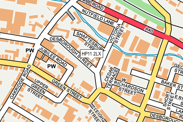 HP11 2LX map - OS OpenMap – Local (Ordnance Survey)