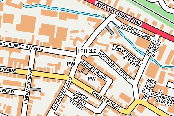 HP11 2LZ map - OS OpenMap – Local (Ordnance Survey)