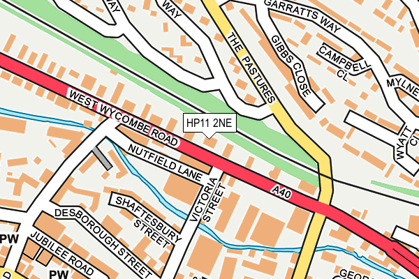 HP11 2NE map - OS OpenMap – Local (Ordnance Survey)