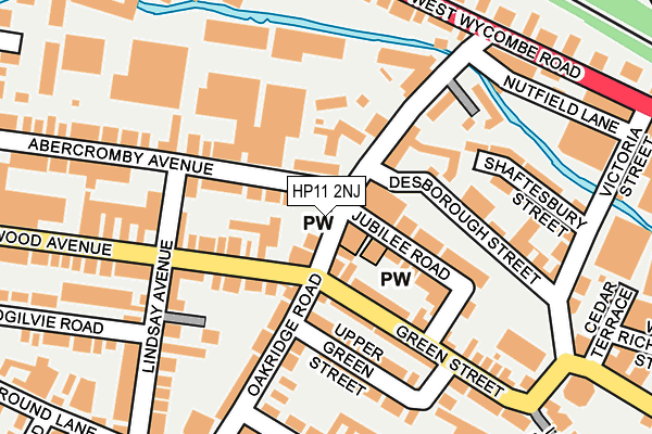 HP11 2NJ map - OS OpenMap – Local (Ordnance Survey)