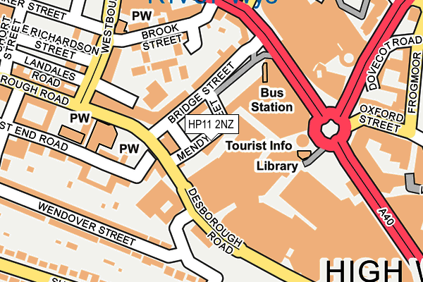 HP11 2NZ map - OS OpenMap – Local (Ordnance Survey)