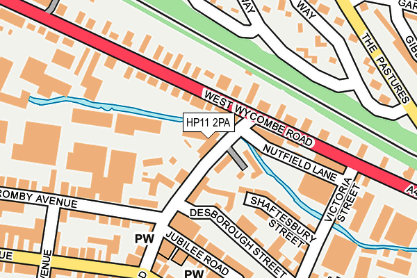 HP11 2PA map - OS OpenMap – Local (Ordnance Survey)