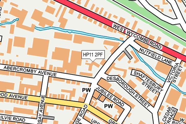 HP11 2PF map - OS OpenMap – Local (Ordnance Survey)