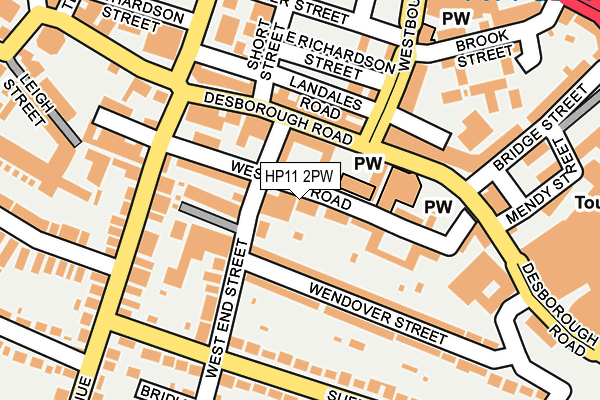 HP11 2PW map - OS OpenMap – Local (Ordnance Survey)