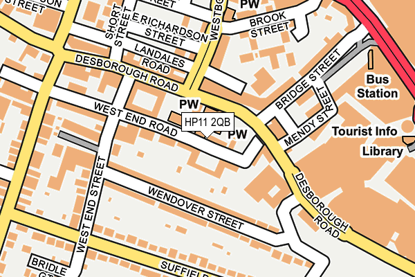 HP11 2QB map - OS OpenMap – Local (Ordnance Survey)