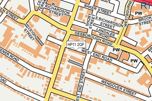 HP11 2QF map - OS OpenMap – Local (Ordnance Survey)