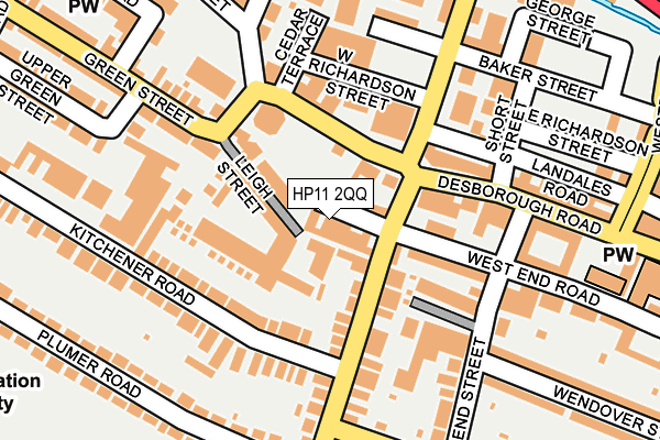 HP11 2QQ map - OS OpenMap – Local (Ordnance Survey)