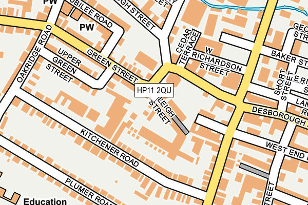 HP11 2QU map - OS OpenMap – Local (Ordnance Survey)