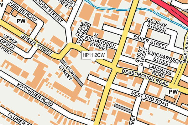 HP11 2QW map - OS OpenMap – Local (Ordnance Survey)