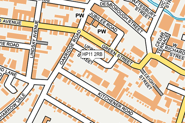 HP11 2RB map - OS OpenMap – Local (Ordnance Survey)